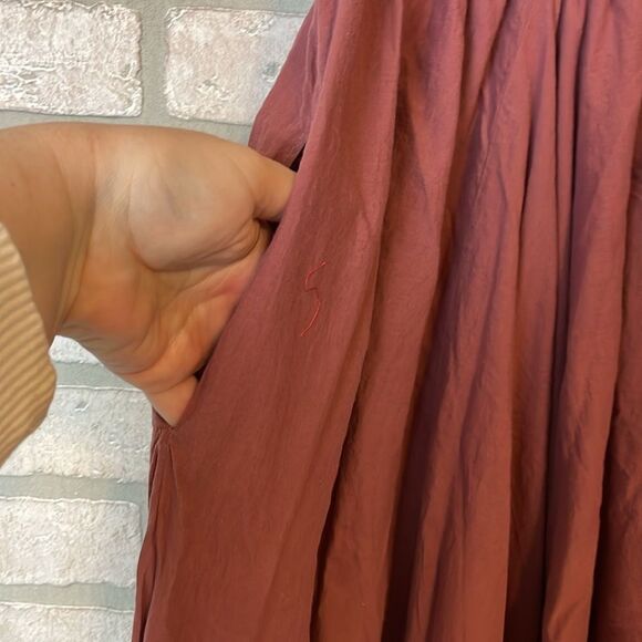 likemary 2 in 1 Cotton Maxi Harem Trouser Jumpsuit Vieux Rose o/s - Picture 5 of 7